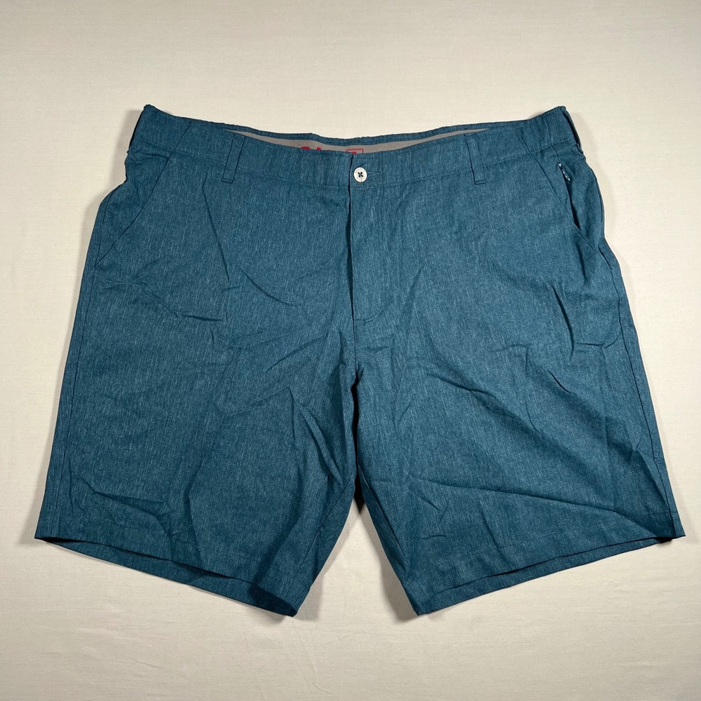 Swiss Tech Mens Navy Heather Performance Golf Shorts Size 42 Blue